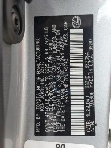 2023 LEXUS ES 350 BASE  