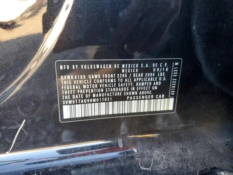 2017 VOLKSWAGEN GTI S  