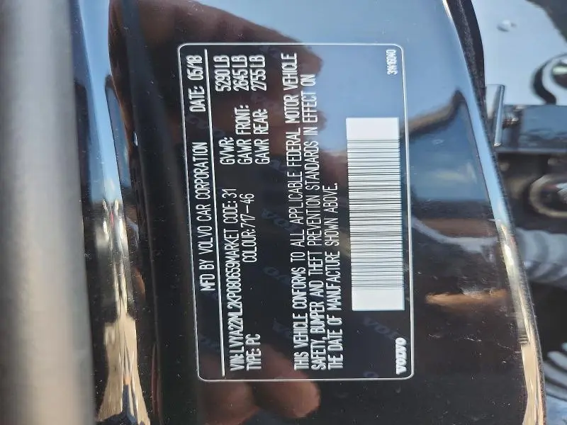 2019 VOLVO S90 T6 INSCRIPTION  