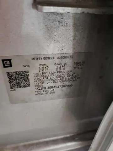 2018 CHEVROLET CRUZE LS  