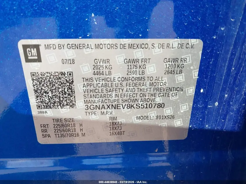 2019 CHEVROLET EQUINOX PREMIER