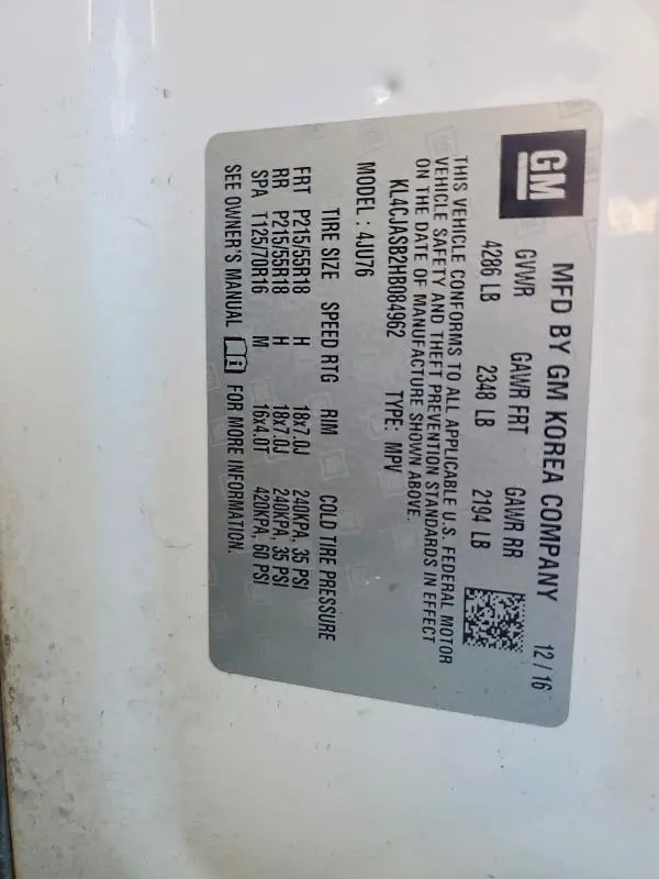 2017 BUICK ENCORE PREFERRED  