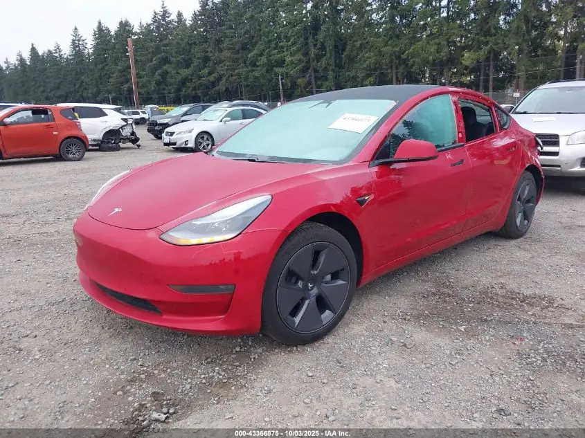 2021 TESLA MODEL 3 STANDARD RANGE PLUS REAR-WHEEL DRIVE