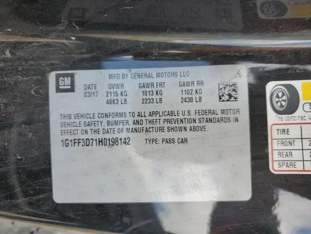 2017 CHEVROLET CAMARO SS  