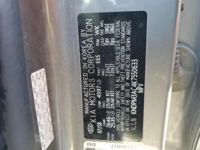 2019 KIA SPORTAGE LX  