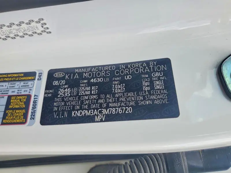 2021 KIA SPORTAGE LX  