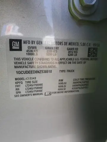 2022 CHEVROLET SILVERADO K1500 RST  