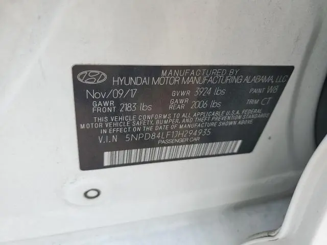 2018 HYUNDAI ELANTRA SEL  