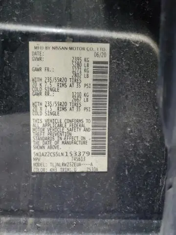 2020 NISSAN MURANO SL  