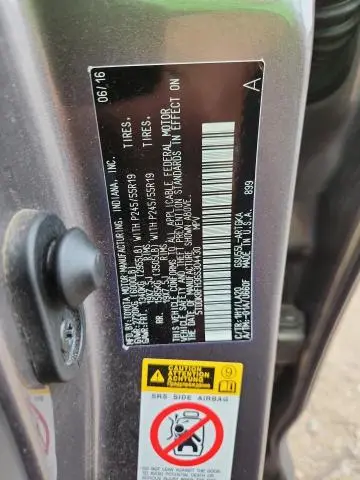 2016 TOYOTA HIGHLANDER LIMITED  