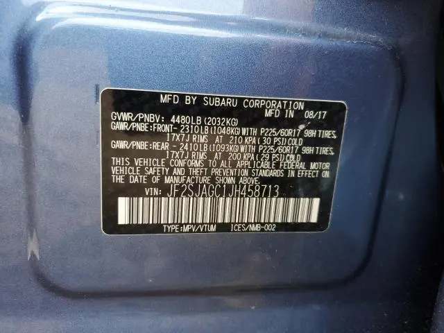 2018 SUBARU FORESTER 2.5I PREMIUM  