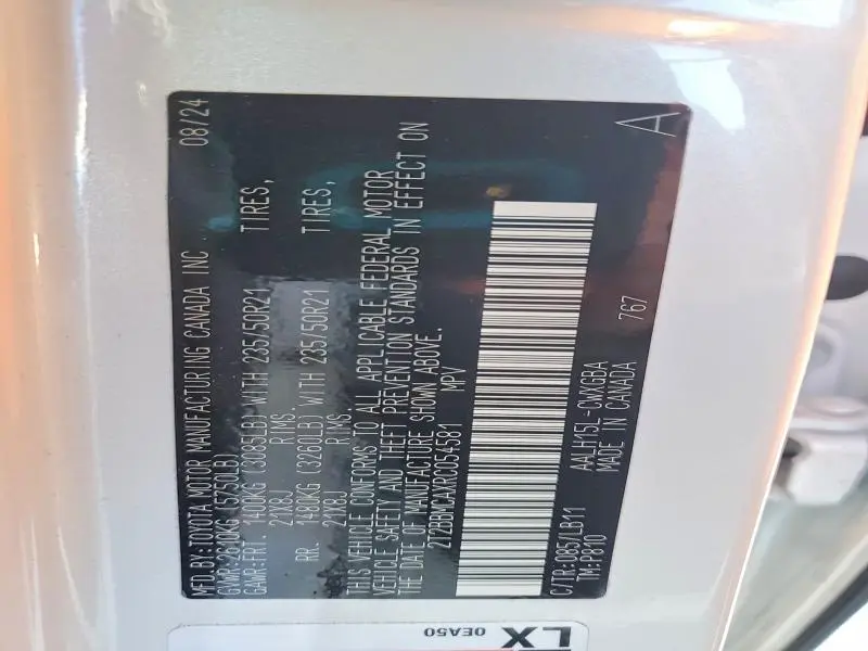 2024 LEXUS RX 350H BASE  