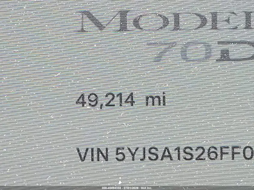2015 TESLA MODEL S 70D/85D/P85D