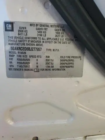 2011 BUICK ENCLAVE CXL  