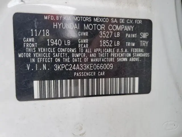 2019 HYUNDAI ACCENT SE  