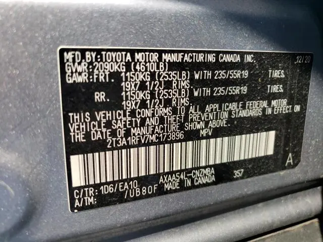 2021 TOYOTA RAV4 XLE PREMIUM  