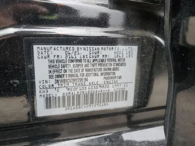 2021 NISSAN SENTRA SV  