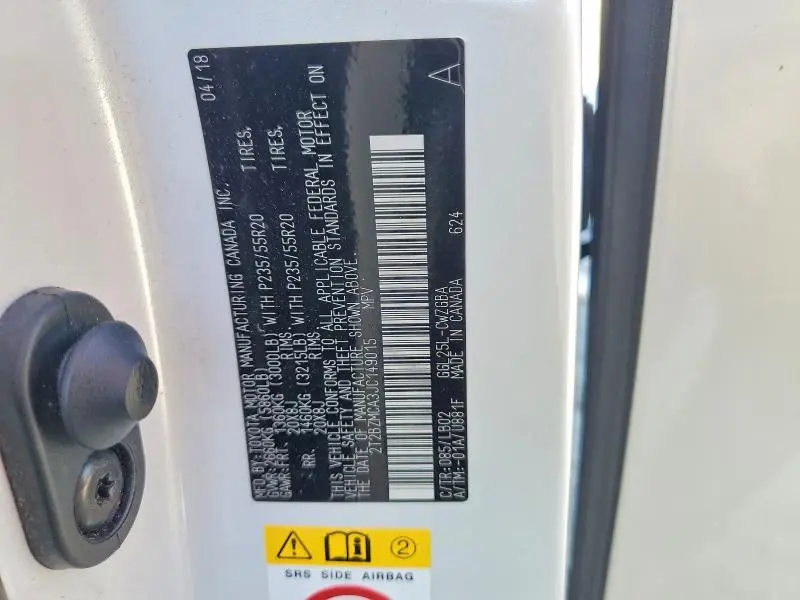 2018 LEXUS RX 350 BASE  