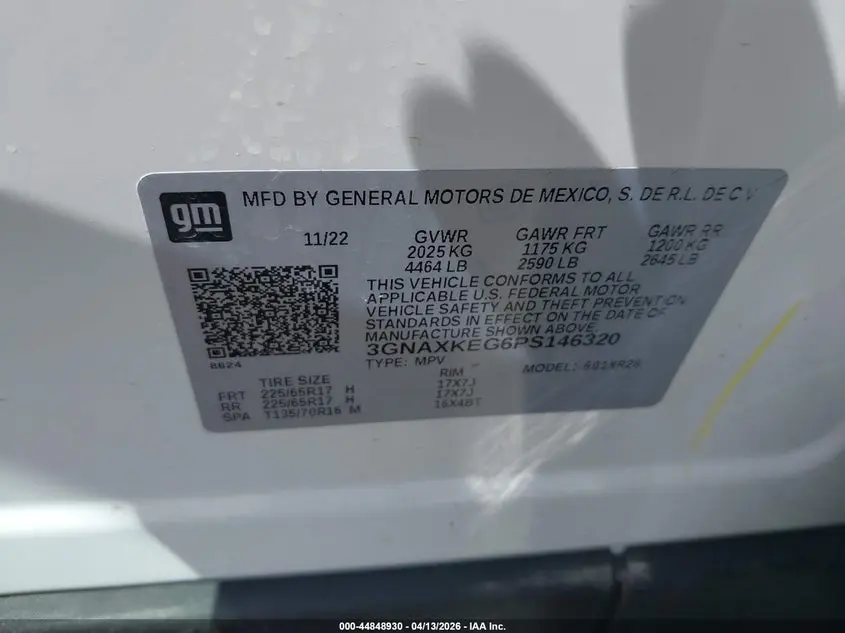 2023 CHEVROLET EQUINOX FWD LT