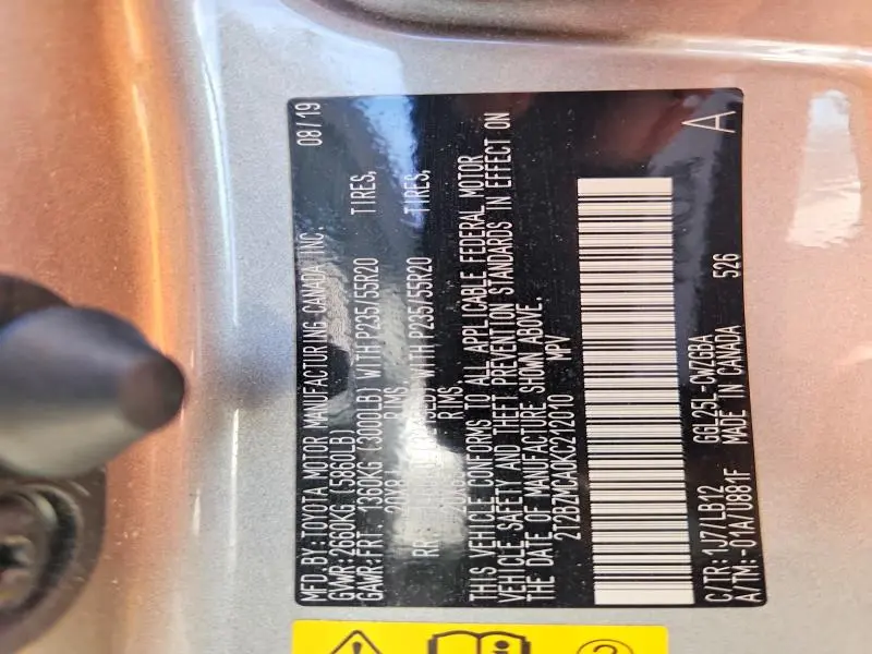 2019 LEXUS RX 350 BASE  