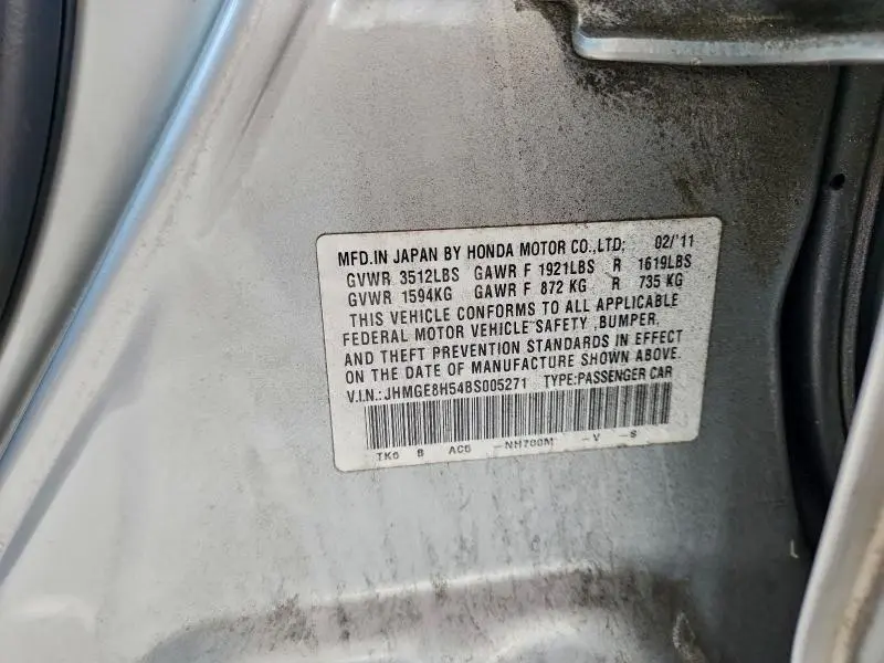 2011 HONDA FIT SPORT  