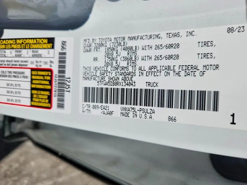 2024 TOYOTA TUNDRA LIMITED  