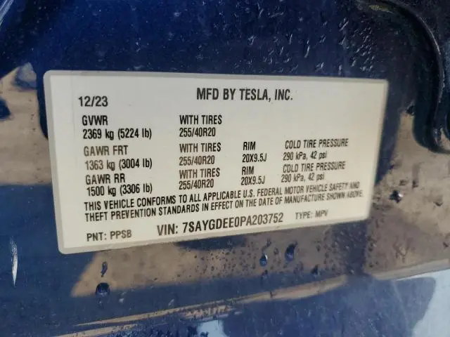 2023 TESLA MODEL Y   