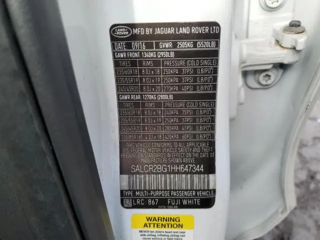 2017 LAND ROVER DISCOVERY SPORT HSE  