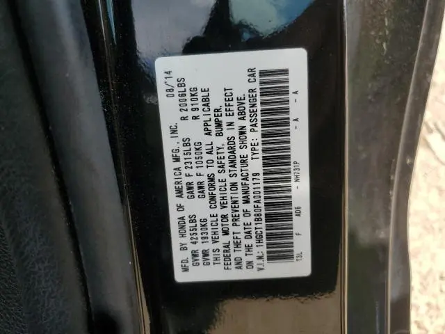 2015 HONDA ACCORD EXL  