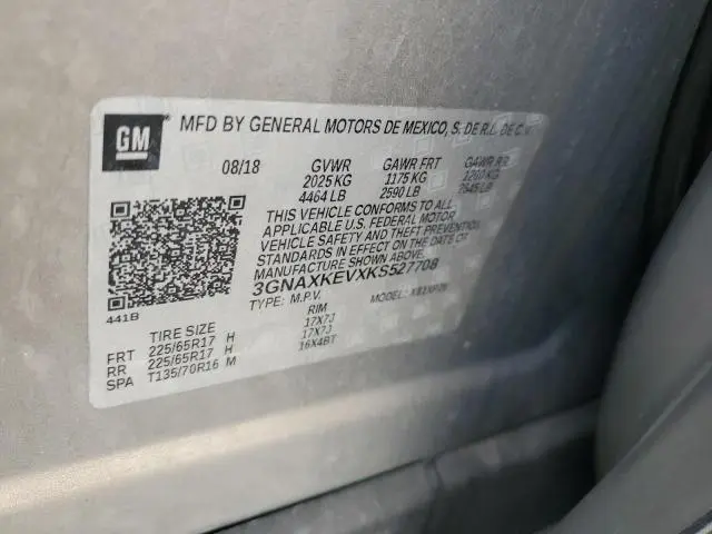 2019 CHEVROLET EQUINOX LT  