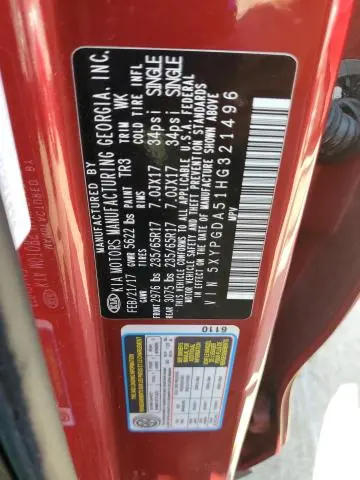 2017 KIA SORENTO LX  