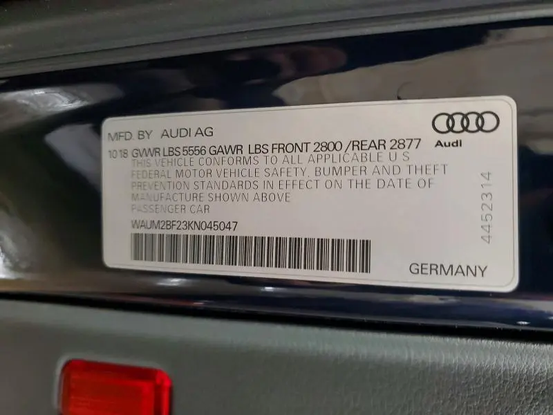 2019 AUDI A6 PRESTIGE  