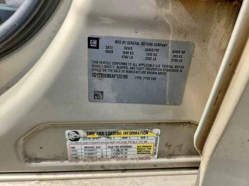 2010 CHEVROLET MALIBU LS  