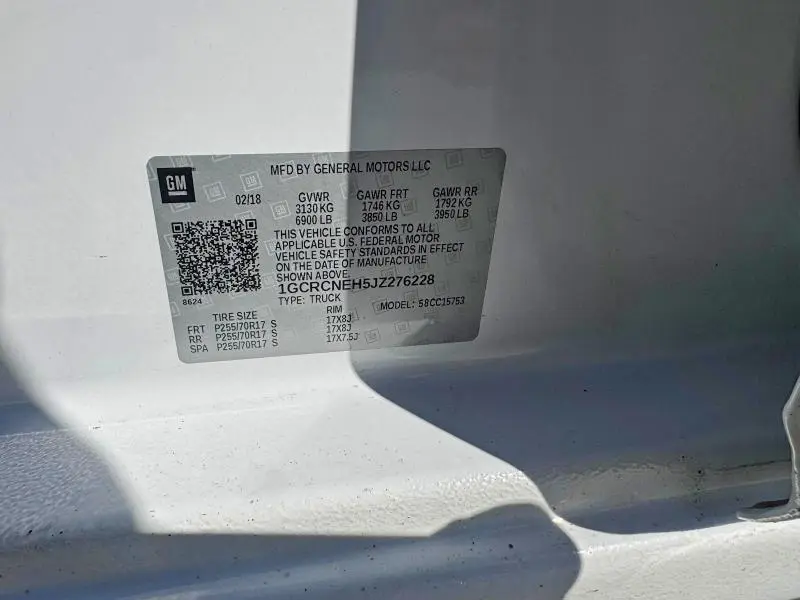 2018 CHEVROLET SILVERADO C1500  