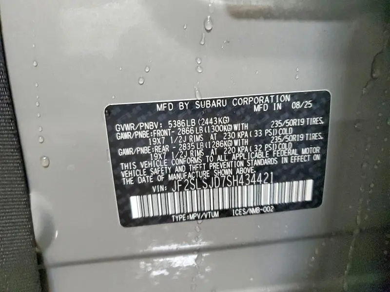 2025 SUBARU FORESTER SPORT  