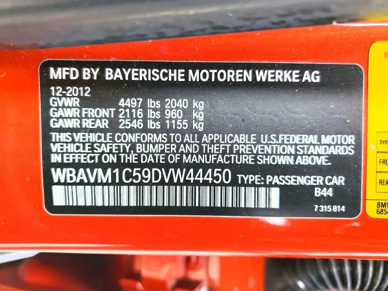 2013 BMW X1 SDRIVE28I  