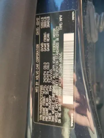 2012 VOLVO XC60 3.2  