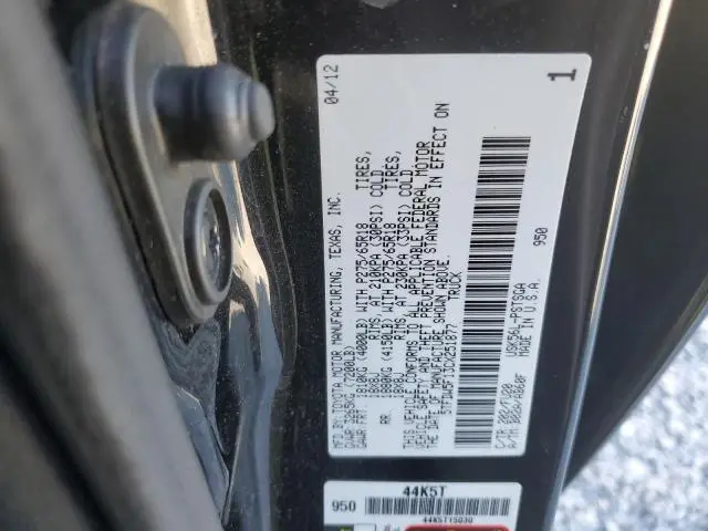 2012 TOYOTA TUNDRA CREWMAX SR5  