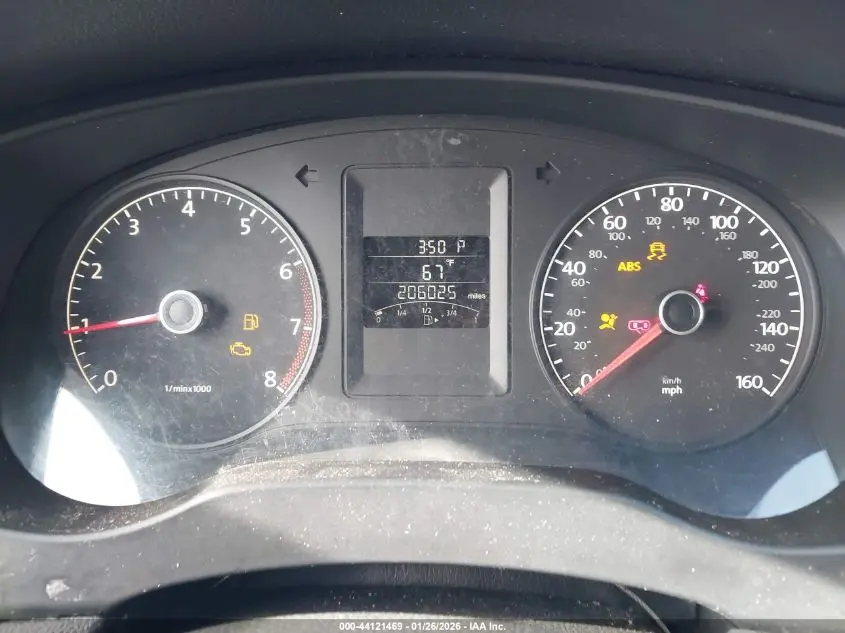 2012 VOLKSWAGEN JETTA 2.0L S