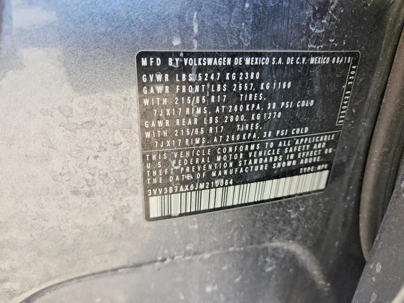2018 VOLKSWAGEN TIGUAN SE  