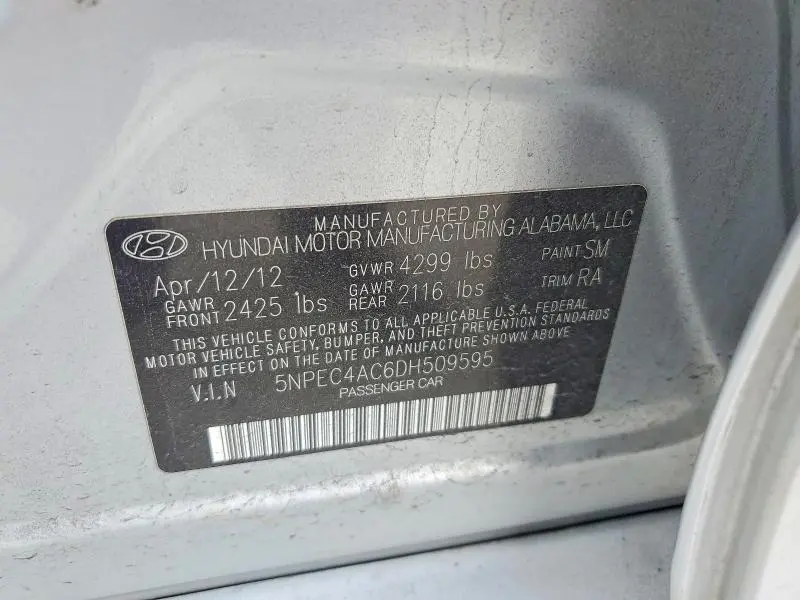 2013 HYUNDAI SONATA SE  