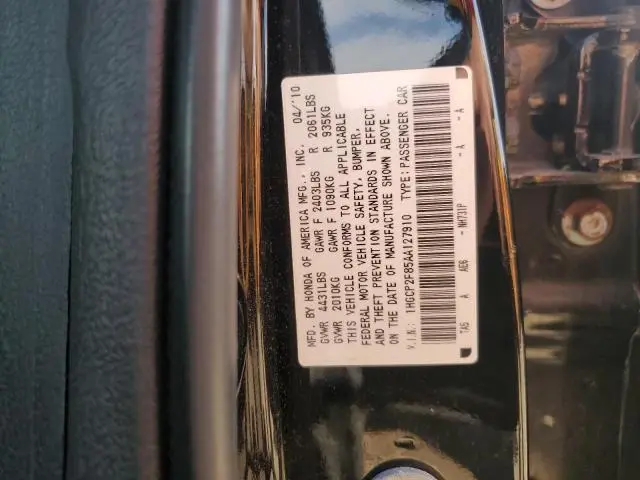 2010 HONDA ACCORD EXL  