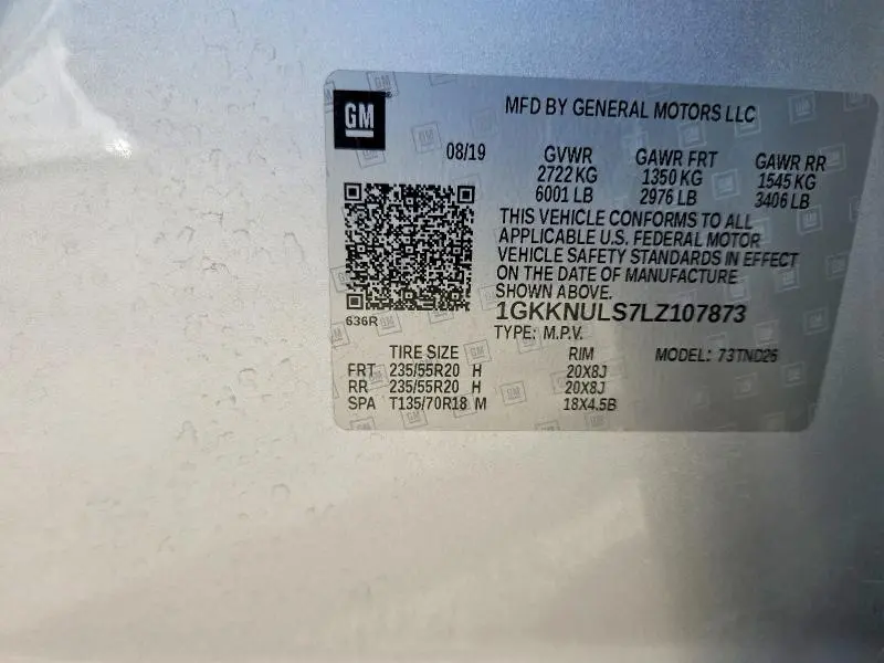 2020 GMC ACADIA SLT  