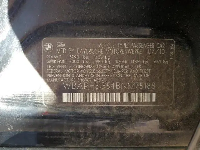 2011 BMW 328 I SULEV  