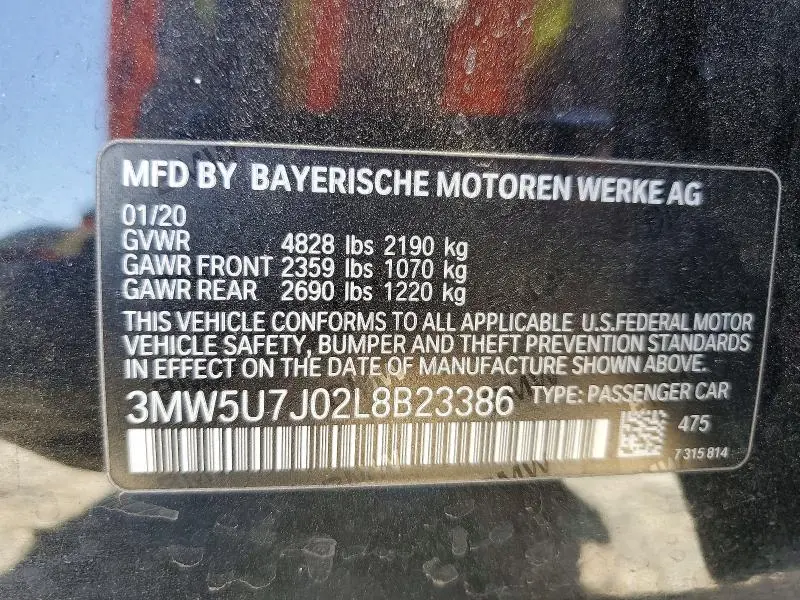 2020 BMW M340I   