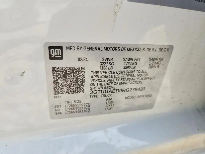 2024 GMC SIERRA K1500  