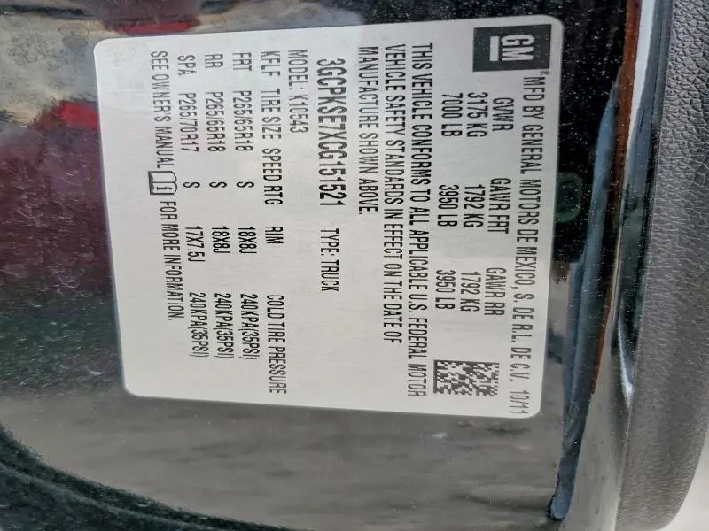 2012 CHEVROLET SILVERADO K1500 LT  