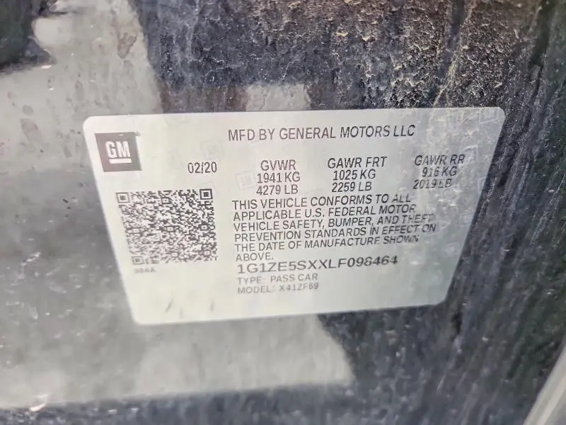 2020 CHEVROLET MALIBU PREMIER  