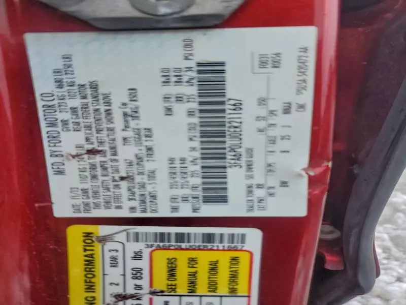 2014 FORD FUSION SE HYBRID  