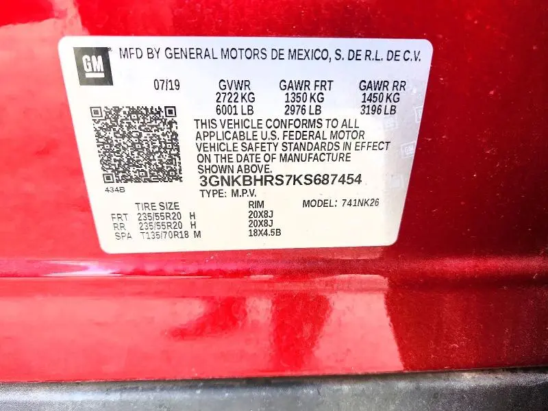 2019 CHEVROLET BLAZER 3LT  
